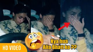 Alia Bhatt Looking in TENSE Mood spotted Outside Dance Class