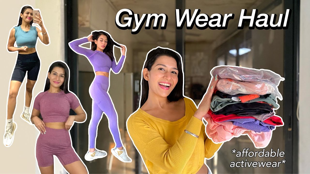 ACTIVE WEAR HAUL Most Affordable Gym Wear Dhruvi Nanda YouTube