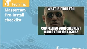 Mastercam Pre Install Checklist | Mastercam 2021 Tech Tip