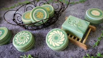 花片&同心圓渲染皂 - how I made kaleidoscope soaps & concentric circle soaps from the same batch - 手工皂
