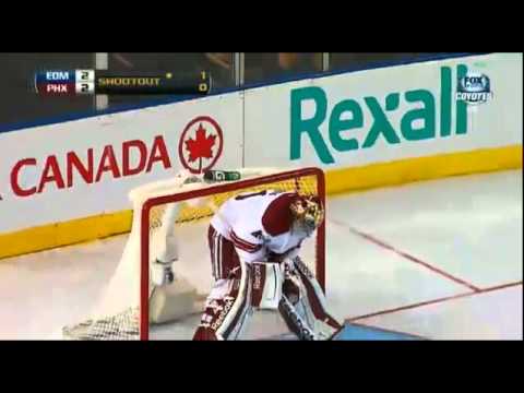 Sam Gagner sick shootout goal vs Coyotes - NHL 23/2/13