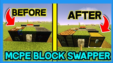 How To Make a Block Swapper  In Minecraft P.E [1.17.0]