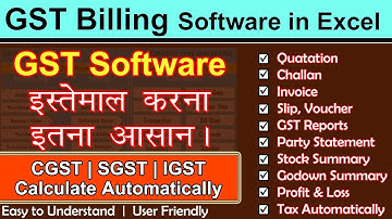 GST Accounting Software in Excel in Hindi Ver # 2.0