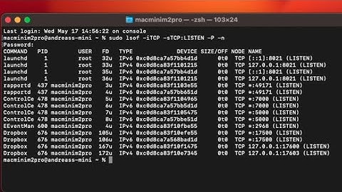 How to Find Who or What is Listening on TCP Ports on Mac