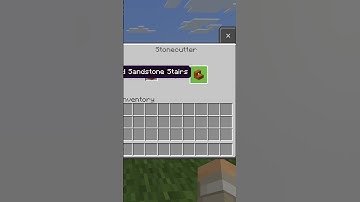 How to Make Smooth Red Sandstone Stairs With a Stone Cutter in Minecraft #Shorts