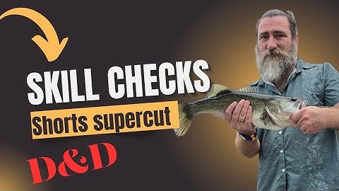 Skill checks in D&D / How to use skill checks in D&D