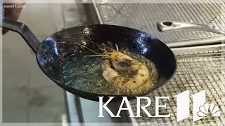 RECIPE Flame-blasted skull island prawns