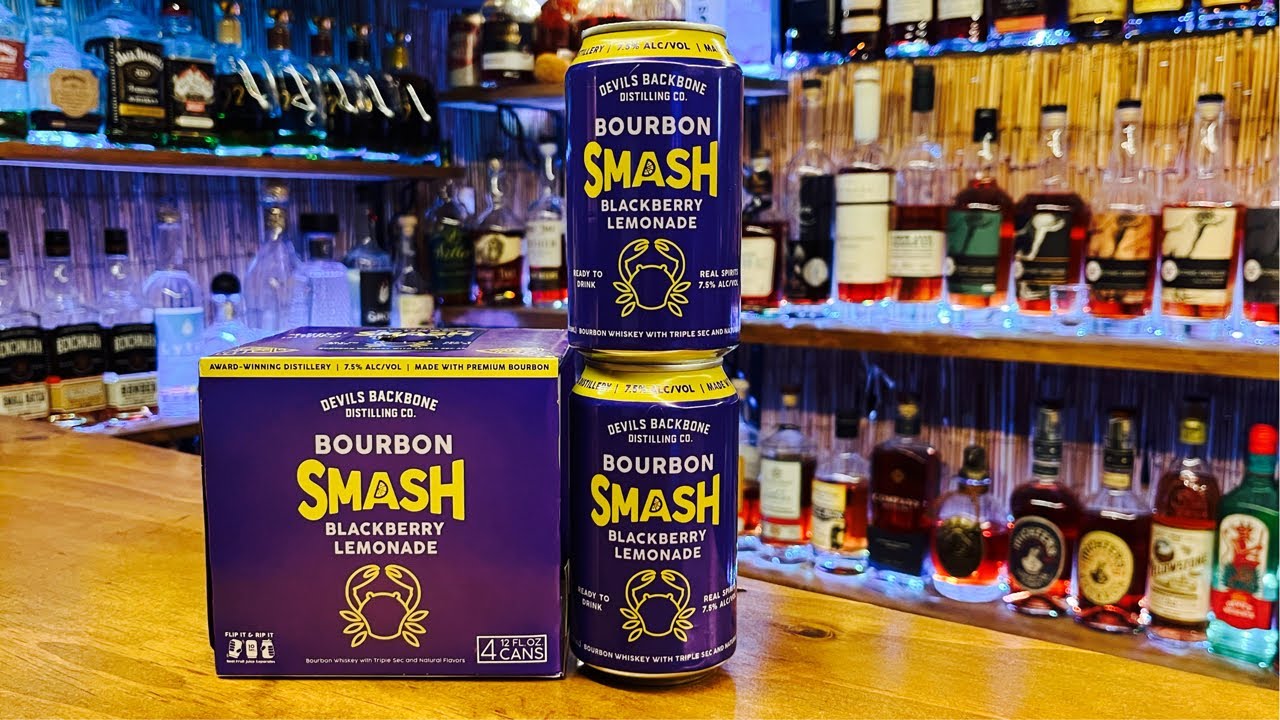 Devils Backbone Distilling Co. Bourbon SMASH Blackberry Lemonade Review ...