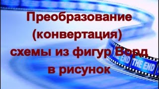 Преобразовать схему из фигур Ворд в рисунок