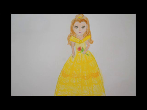 Prinzessin Zeichnen Die Schone Malen Belle How To Draw Princess Risuem Krasavicu Bell Youtube