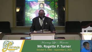 Mr. Rogette' Pizzaro Turner - September 9, 2021- Leevy's Funeral Home Livestream