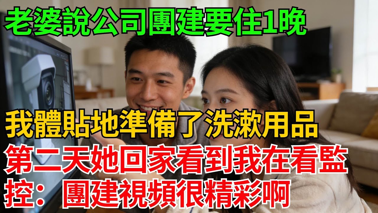 老婆說公司團建要住一晚，我體貼地準備了洗漱用品，第二天她回家看到我在看監控：團建視頻很精彩啊【反轉情緣】#婚姻反转#冷静复仇#情感故事#夫妻#都市情感#职场情缘#短篇故事