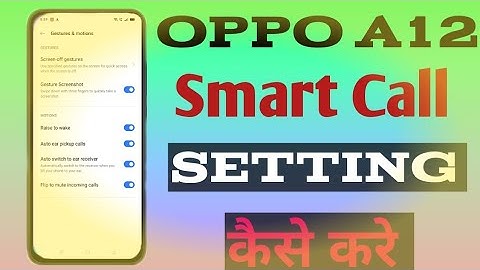 How To Smart Call Setting On Oppo A12 || Oppo A12 Smart Call Setting कैसे करे || Technical Akhilesh