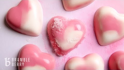 How to Make Swirled Heart Soap - Heartfelt Collection | Bramble Berry DIY Kit