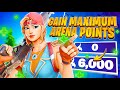 How To Gain MAXIMUM ARENA POINTS FAST & Reach CHAMPION DIVISION in Season 6... (Fortnite Arena Tips)