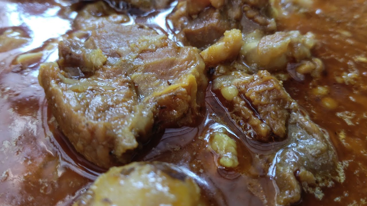 আজ হালকা পাতলা খাসির মাংস রান্না করলাম 