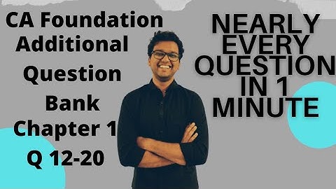 Indices and Log | Chapter 1 | Additional Question Bank Q. 12 to Q. 20 | Fast Math for CA Foundation