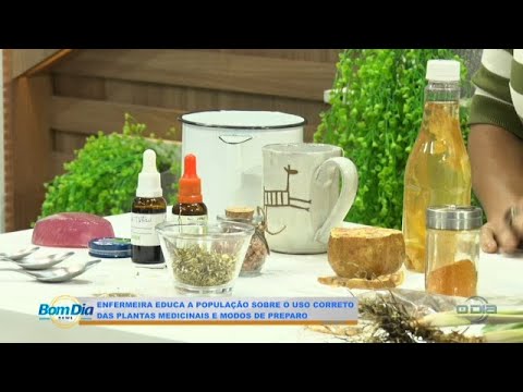 Enfermeira educa a população sobre uso correto de plantas mecidinais 31 01 2025