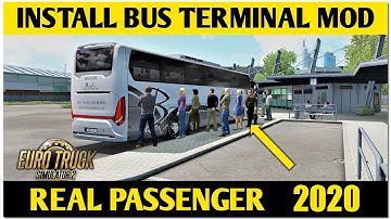BUS TERMINAL BUS MOD 1 36 TO 1.37  ON ETS2 [ BUS TRIP WITH EXTERNAL EFFECTS ADDED] ENJOY VIDEO