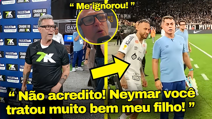 VEJA A REAÇÃO DE NETO AO ESBARRAR COM NEYMAR PESSOALMENTE NO CLÁSSICO ONTEM! CONGELOU COMPLETO KK