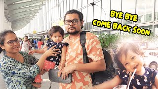 VLOG | Bye Bye Baba, Come Back Soon | Emotional Cute baby Reaction Video