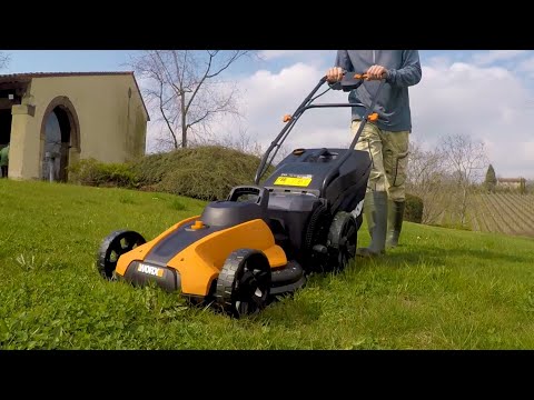 Газонокосилка аккумуляторная WORX WG744E 40V 40 см