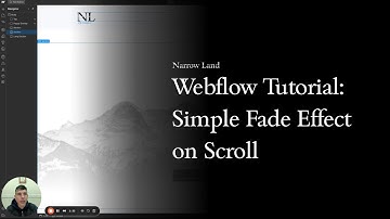 Webflow Tutorial: Simple Fade Effect on Scroll