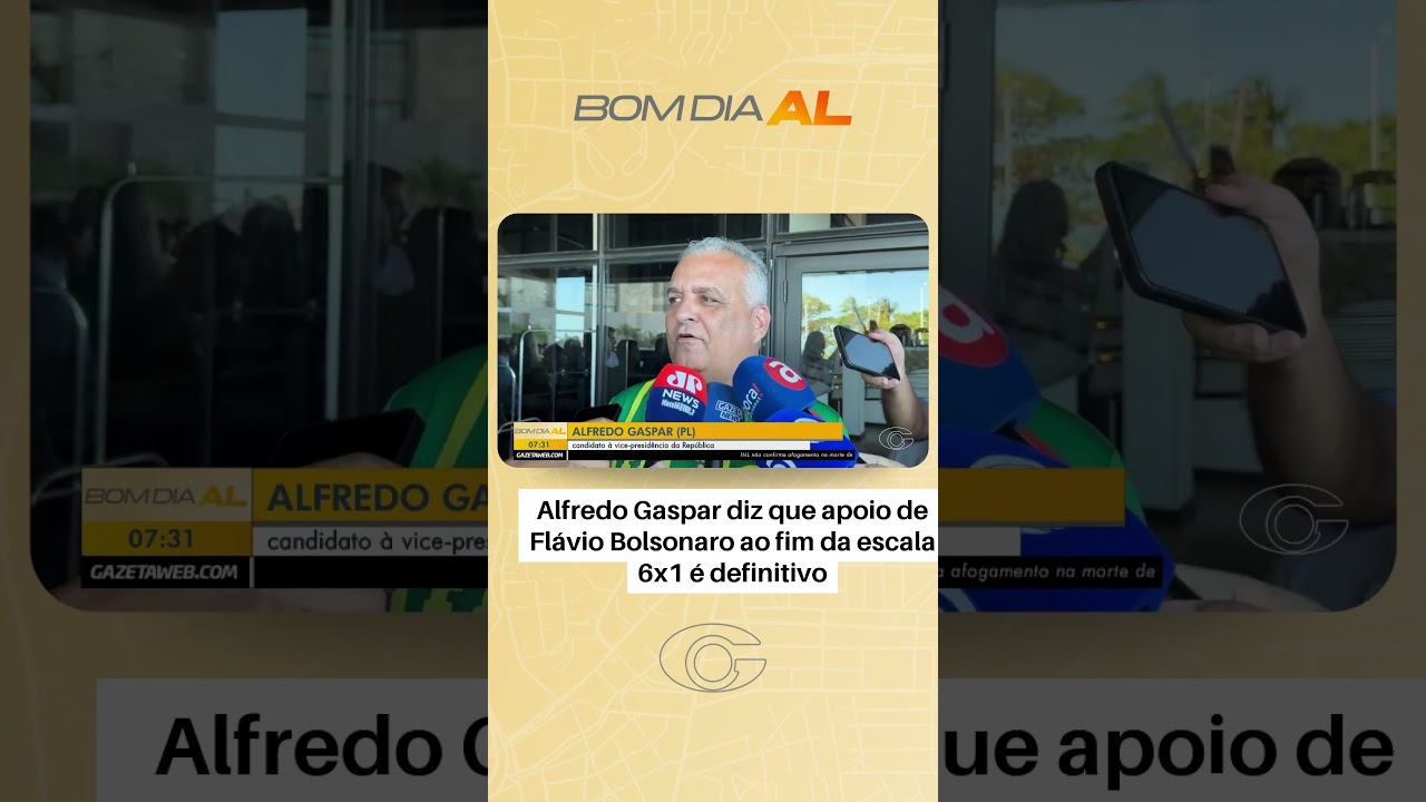 Alfredo Gaspar diz que apoio de Flávio Bolsonaro ao fim da escala 6x1 é definitivo