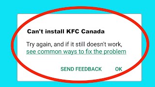 Fix Can't Install KFC Canada App Problem On Playstore | Play Store screenshot 1