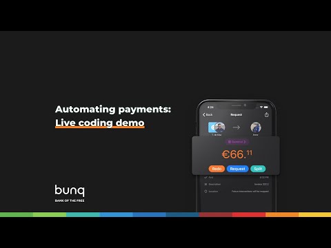 Automate your payments with bunq API