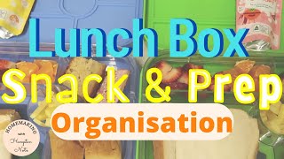 LUNCH BOX SNACK & PREP ORGANISATION | HOMEMAKING WITH HAMPTON NOTE