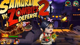 Самурай против зомби защита 2 - герой волшебница босс волна 20 (игра на андроид) screenshot 1