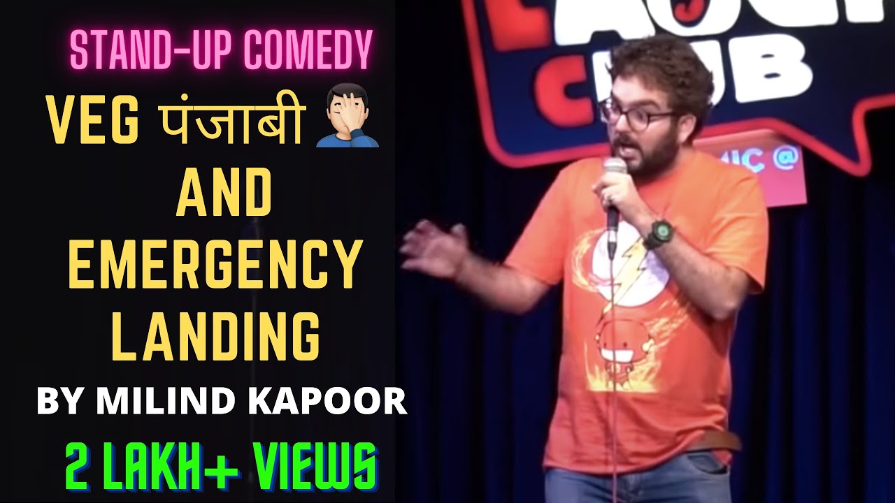Emergency Landing | Stand up Comedy by Milind Kapoor || Open MIC||