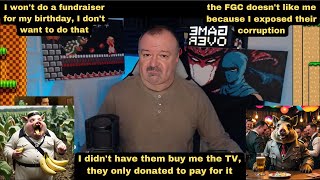 DsP--no BD fundraising--they didnt buy me the tv-the FGC hates me because I exposed their corruption