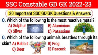 SSC GD GK QUESTIONS || SSC GD GK CLASS || SSC GD GK GS QUESTIONS AND ANSWERS || SSC GD GK 2022-23 || screenshot 5