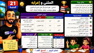 الحصة 21 درس المثنى و إعرابه