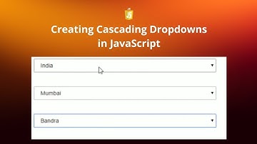 JavaScript Tutorial: Cascading Dropdowns with Arrays | 3 Dependent Dropdown Example