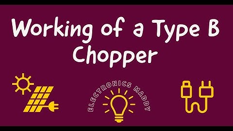 Working of a Type B Chopper
