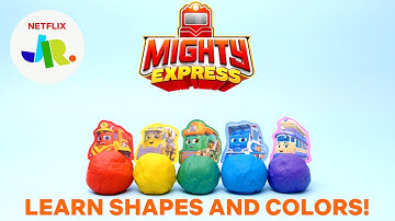 Learn Shapes & Colors w/ Mighty Express Clay 🚂 Netflix Jr