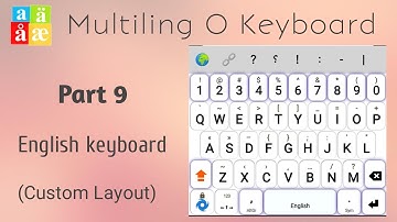 09 English Custom layout | Multiling O keyboard