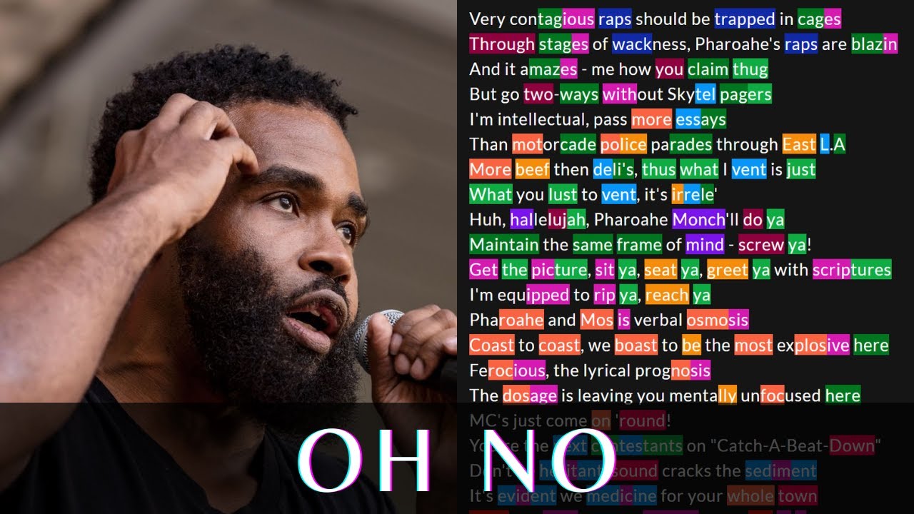 Pharoahe Monch - Oh No | Lyrics, Rhymes Highlighted - YouTube