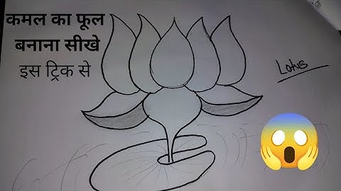 10th class drawing / kamal ka phool kaise banae / PROART / tricks se drawing banae.