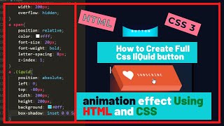 How to Create Full Css liQuid button animation effect in Jafar Sadik help.