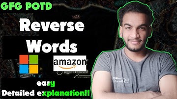 Reverse Words | gfg potd | 19-09-24 | GFG Problem of the day