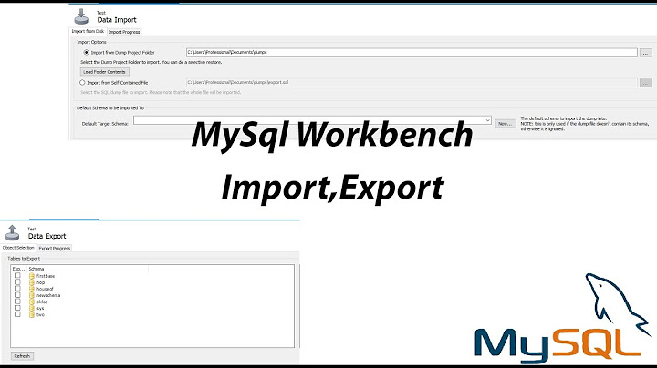 Hướng dẫn export table database mysql workbench