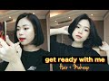 Chill Get Ready With Me | Styling Short Hair + Makeup