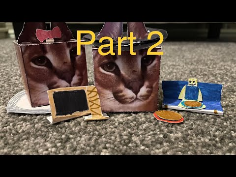 How to make floppa cube papercraft 😲🐱 