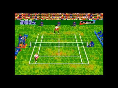 Andre Agassi Tennis ... (Sega Genesis) 60fps Gameplay
