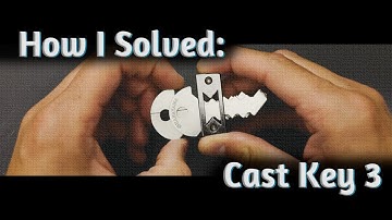 [74] Push, Pull, & Click - *NEW* Cast Key 3 - Adult Puzzle By Hanayama