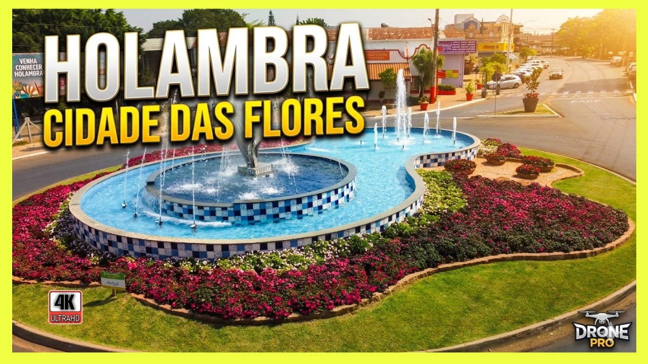 City of flowers enchants everyone in the interior of São Paulo (4k